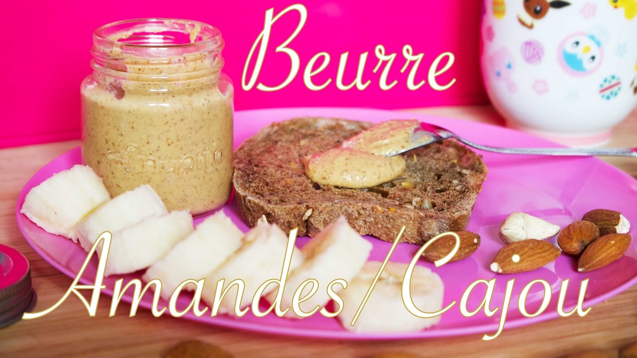 Beurre d'amandes et noix de cajou facile