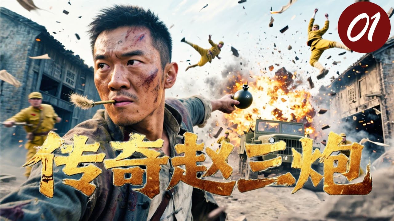 【2025战争片】传奇赵三炮 01｜他混进军营陪笑端茶，敌人刚夸他老实，下一秒拔雷直冲日军高官，全营陪葬！