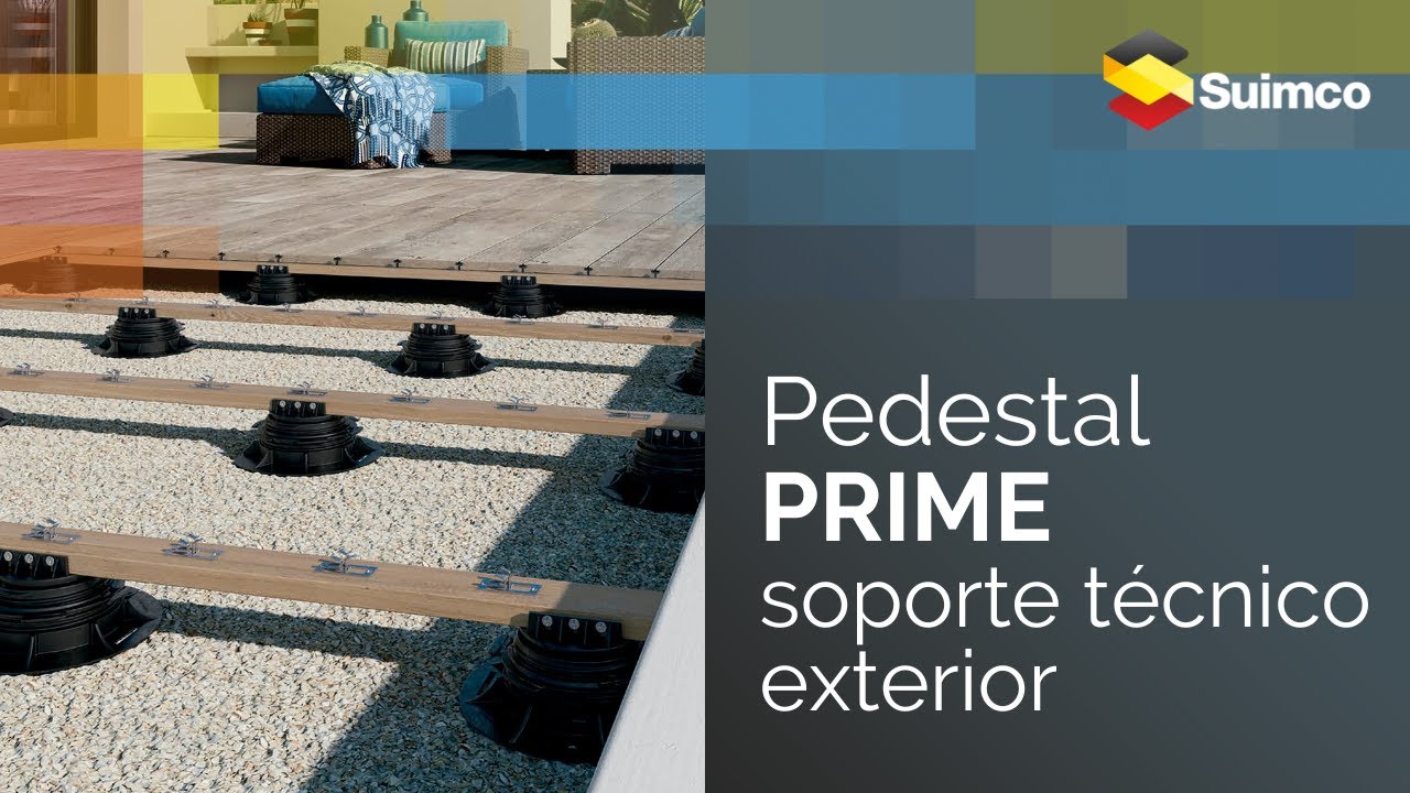Pedestal Prime® - Soporte ajustable para suelo técnico exterior