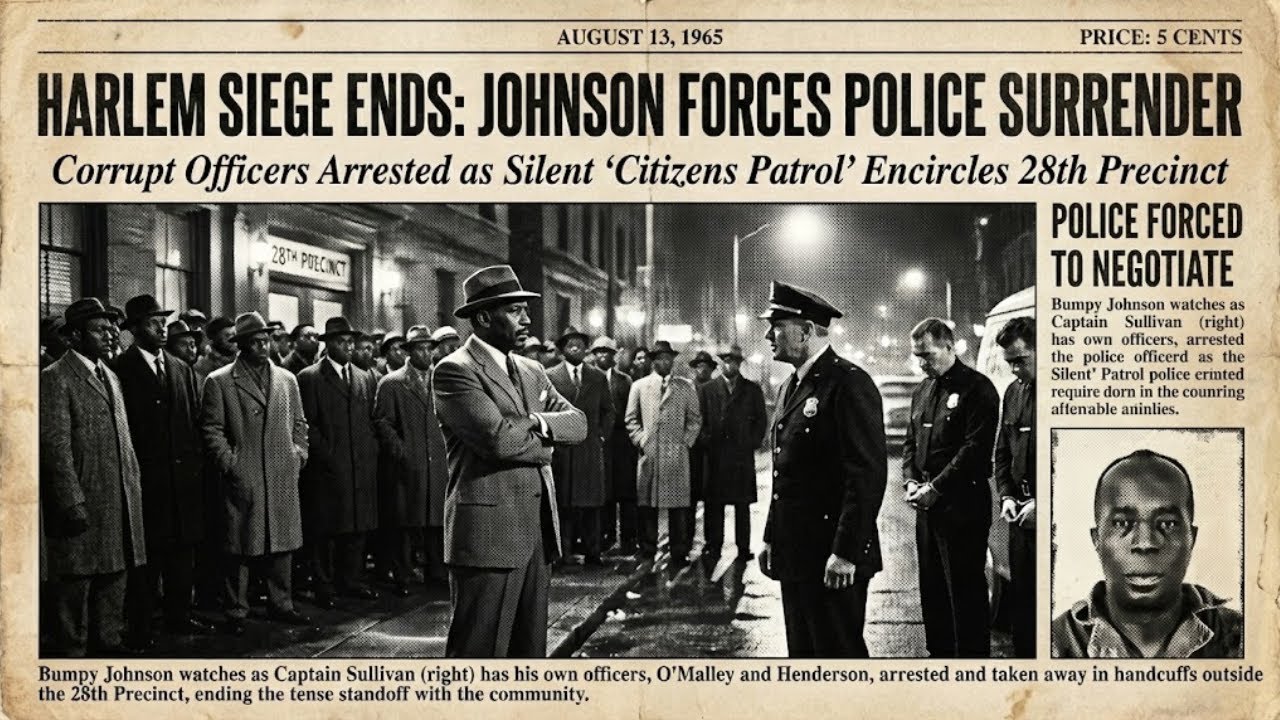 1965: Bumpy Johnson Surrounded The Corrupt Police Station With 500 Angry Citizens Then This Happened