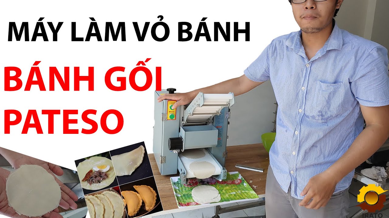 Vận Hành Máy Làm Vỏ Bánh IRATO| Máy Làm Vỏ Bánh Gối - Bánh Xếp - Pateso - 0936.686.030 | VINAIRATO