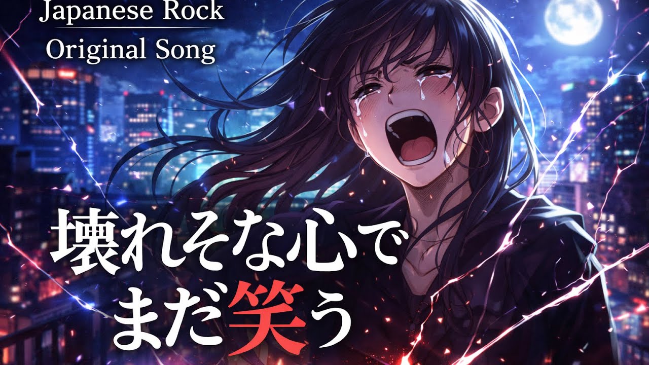 壊れそうな心でまだ笑う｜感情が爆発する日本語ロック【オリジナル曲】