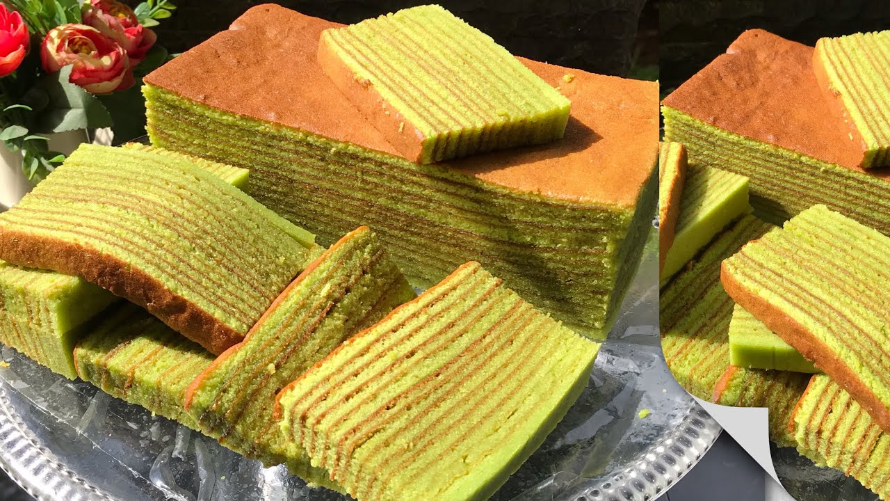 Resep lapis legit pandan / enak lembut basah tidak kering / lapis legit ekonomis