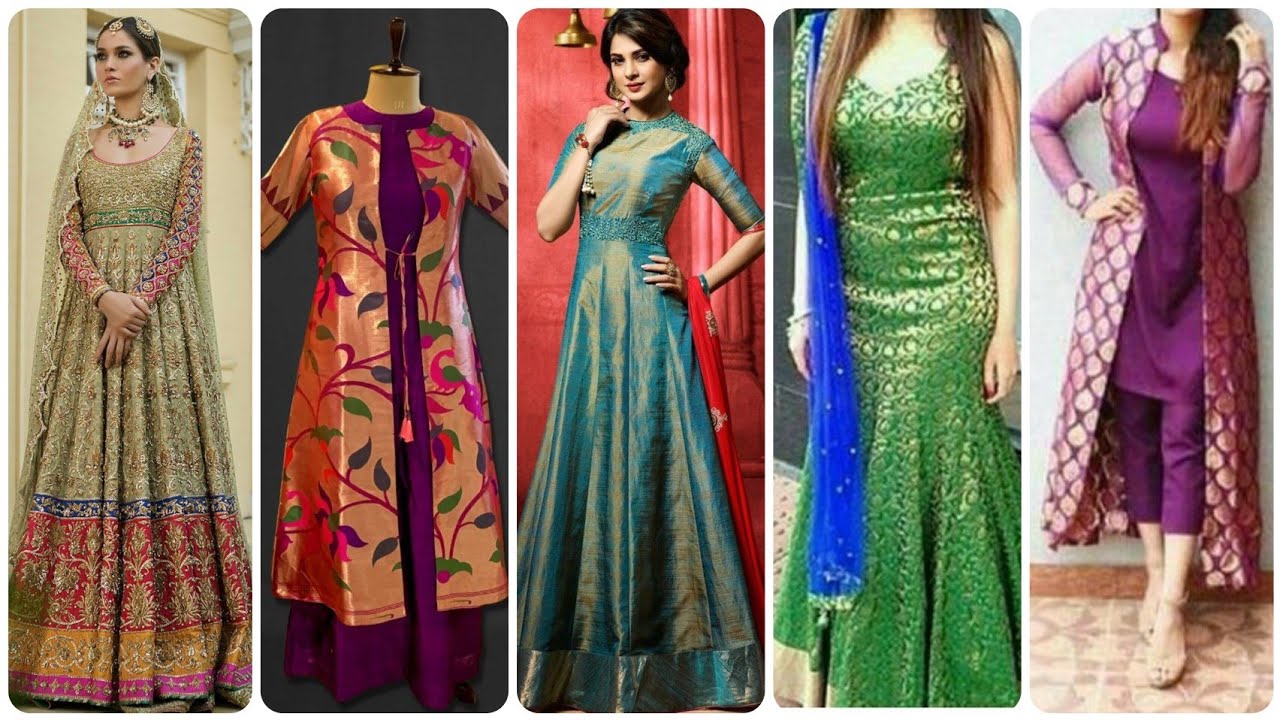 Old saree  ideas new dress for girls/.    Fashion and decor with Tyyaba/