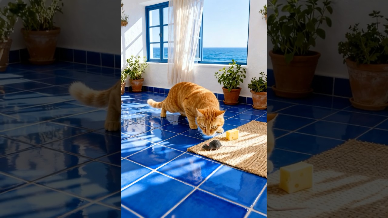 Cat vs Mouse Series / Oops, Wrong Move Again! #catshorts #cheesetrap #funnycat #animalseries