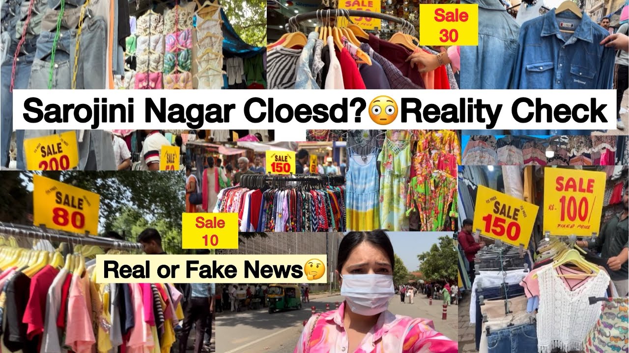 Sarojini Nagar Market Open or Closed?😳 Full Reality Check| Delhi&rsquo;s Famous Sarojini Nagar Market| 😱