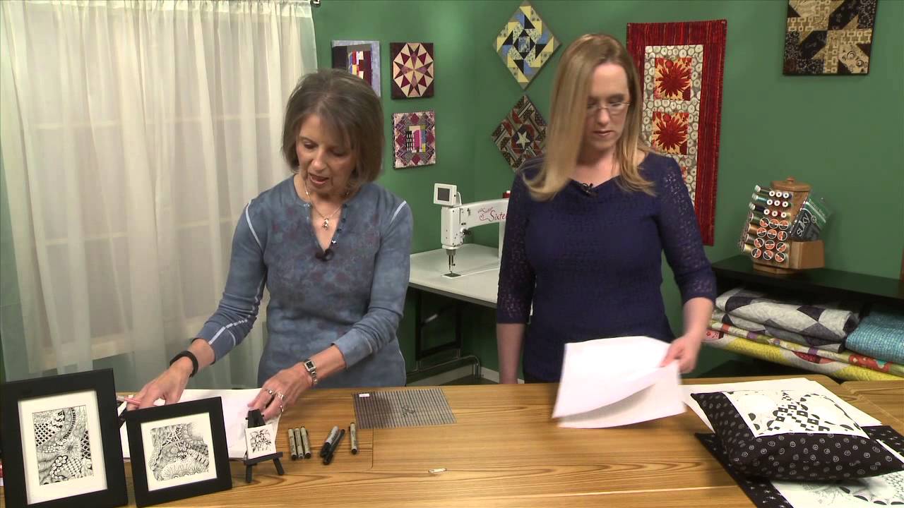 Make a Quilted Zentangle Pillow with Nancy Smith