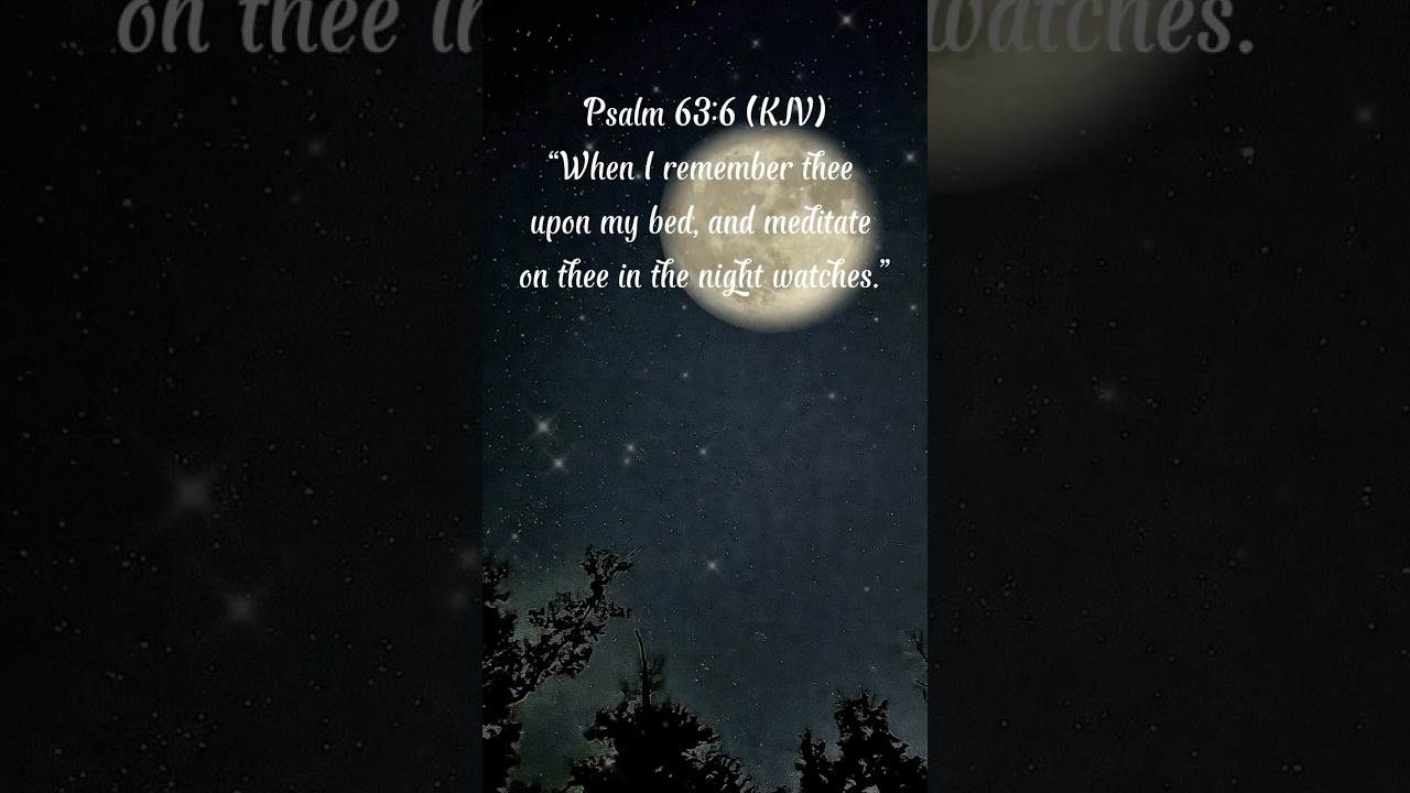 When God Speaks in the Stillness of Midnight | Psalm 63:6