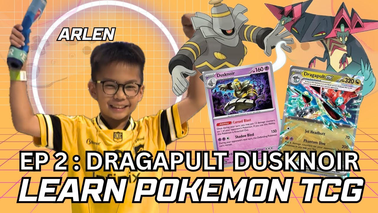 Learn Pokemon TCG Dragapult Dusknoir With Arlen Ep. 2
