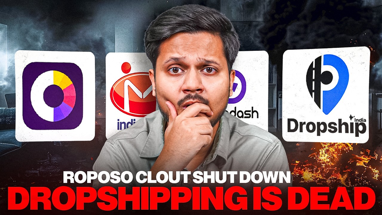 Indian Dropshipping is DEAD 😨 | Roposo Clout Shut Down | 4 Best Roposo Clout Alternative