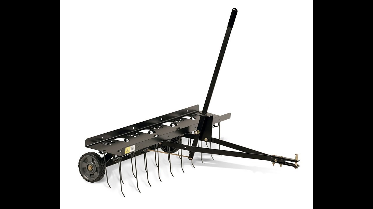 Brinley Dethatcher assembly and first use dethatching