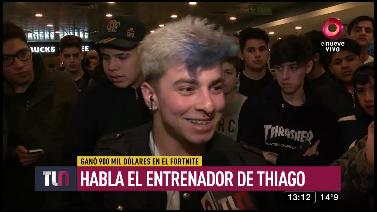 Volvió al país el chico argentino campeón de Fortnite