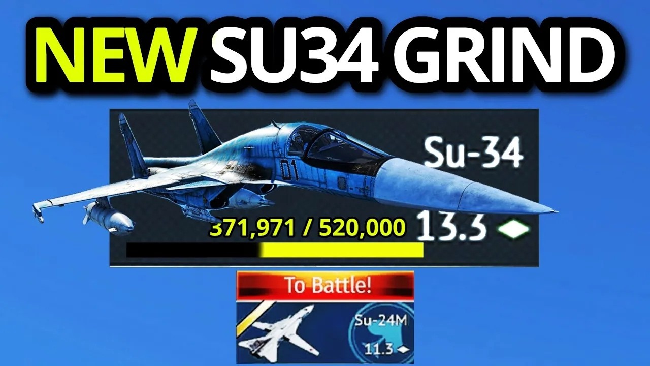 NEW SU-34 GRIND EXPERIENCE WAS WILD (i had fun?!)