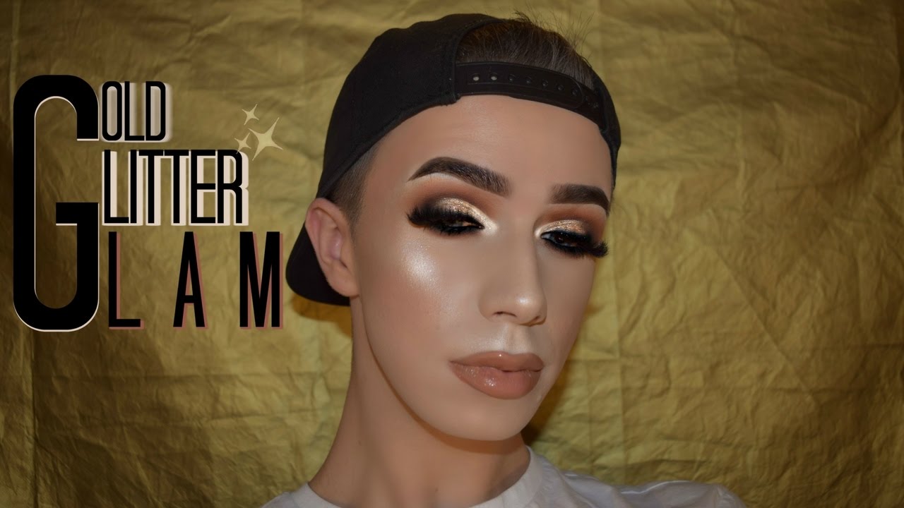 GOLD GLITTER SMOKEY EYE | Makeup Tutorial | Mitchell MUA