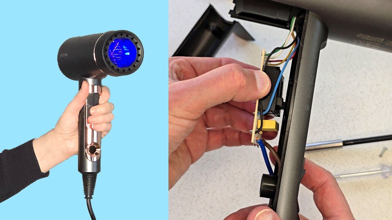 Hair dryer disassembly and repair
