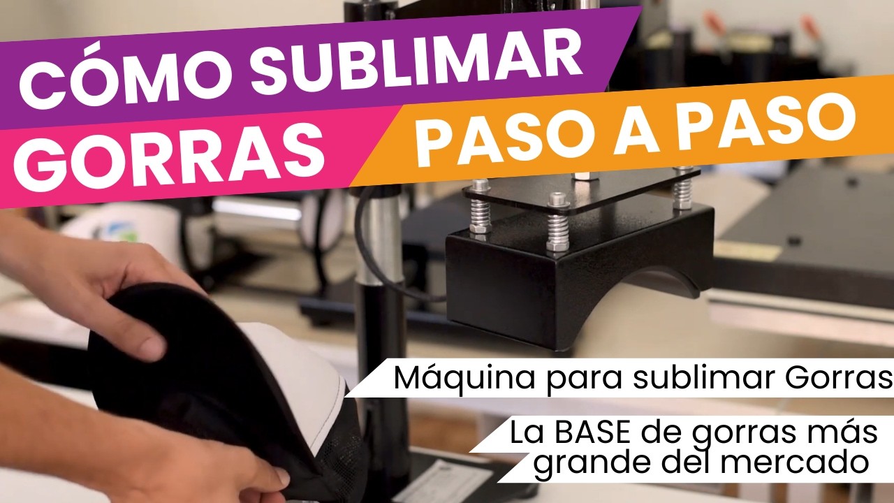 Cómo sublimar una gorra paso a paso con máquina de gorras 🧢💥✅🙌🏼