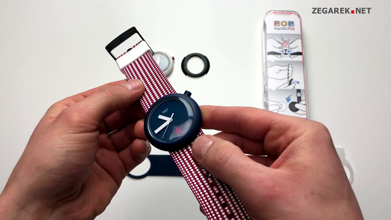 Wymiana paska w zegarku Swatch POP | ZEGAREK.NET