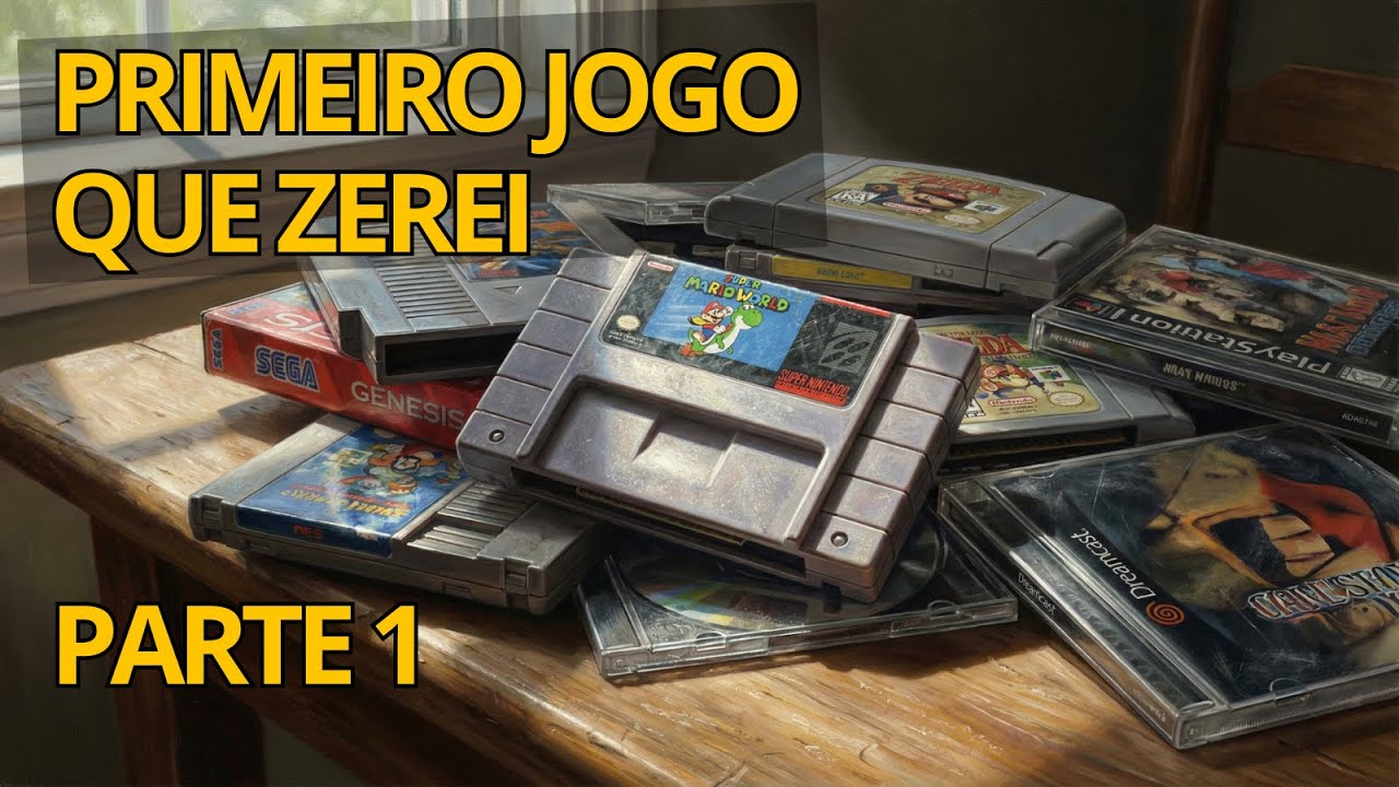 O Primeiro Jogo que Zerei em Cada Videogame da Minha Vida!