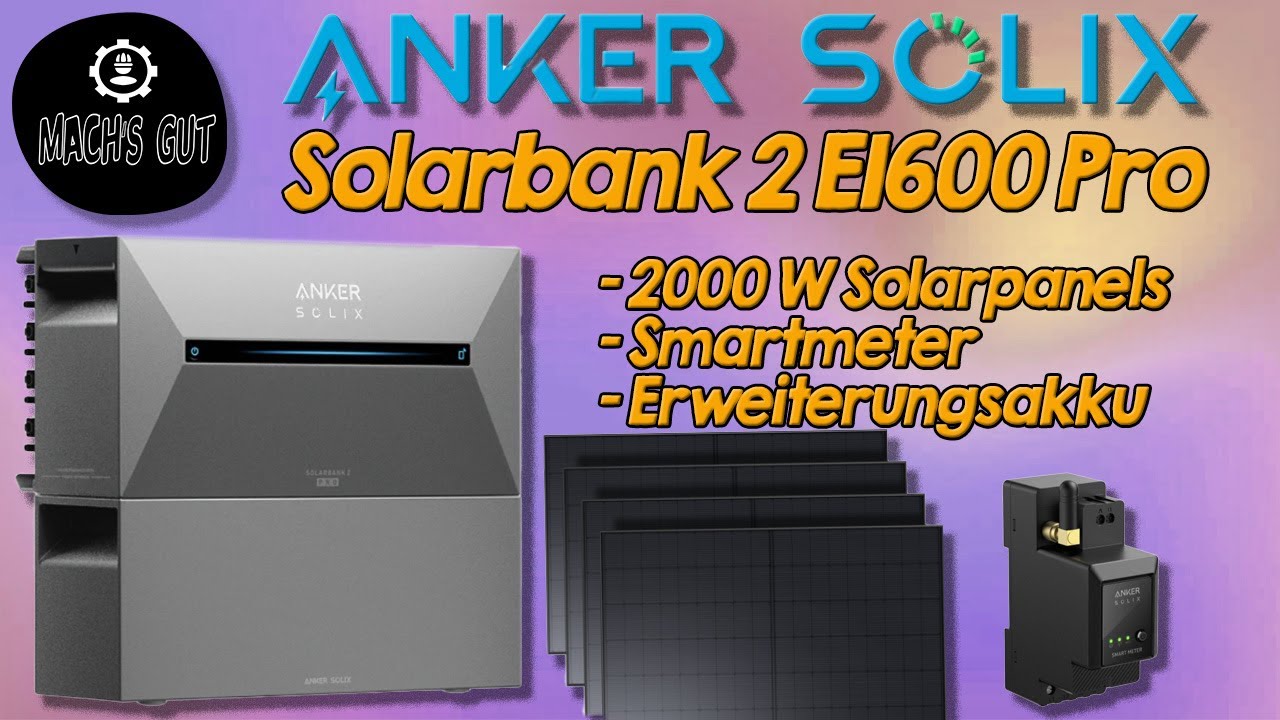 Anker SOLIX Solarbank 2 E1600 Pro - Aufbau und Inbetriebnahme