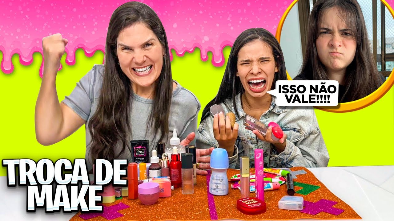 TROCA DE MAQUIAGEM * COMO ELA CONSEGUIU TODAS ESSAS MAKES CARAS? 