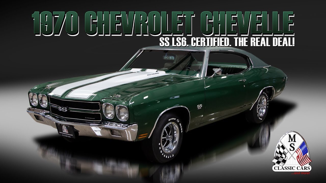 1970 Chevrolet Chevelle SS LS6: Настоящий эксклюзив