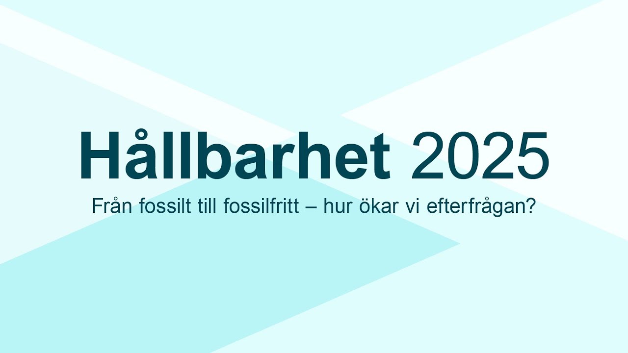 Hållbarhet 2025 Del 1