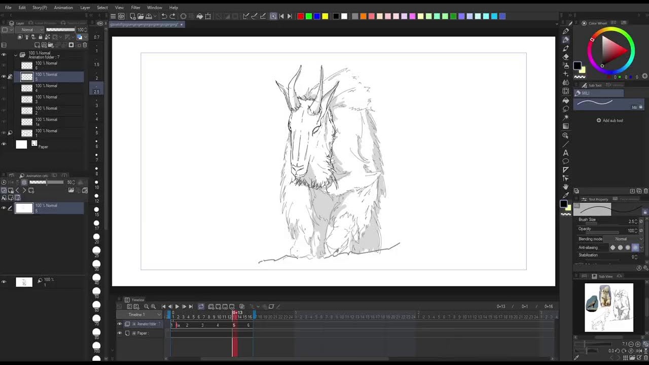 Animating Goat Fur