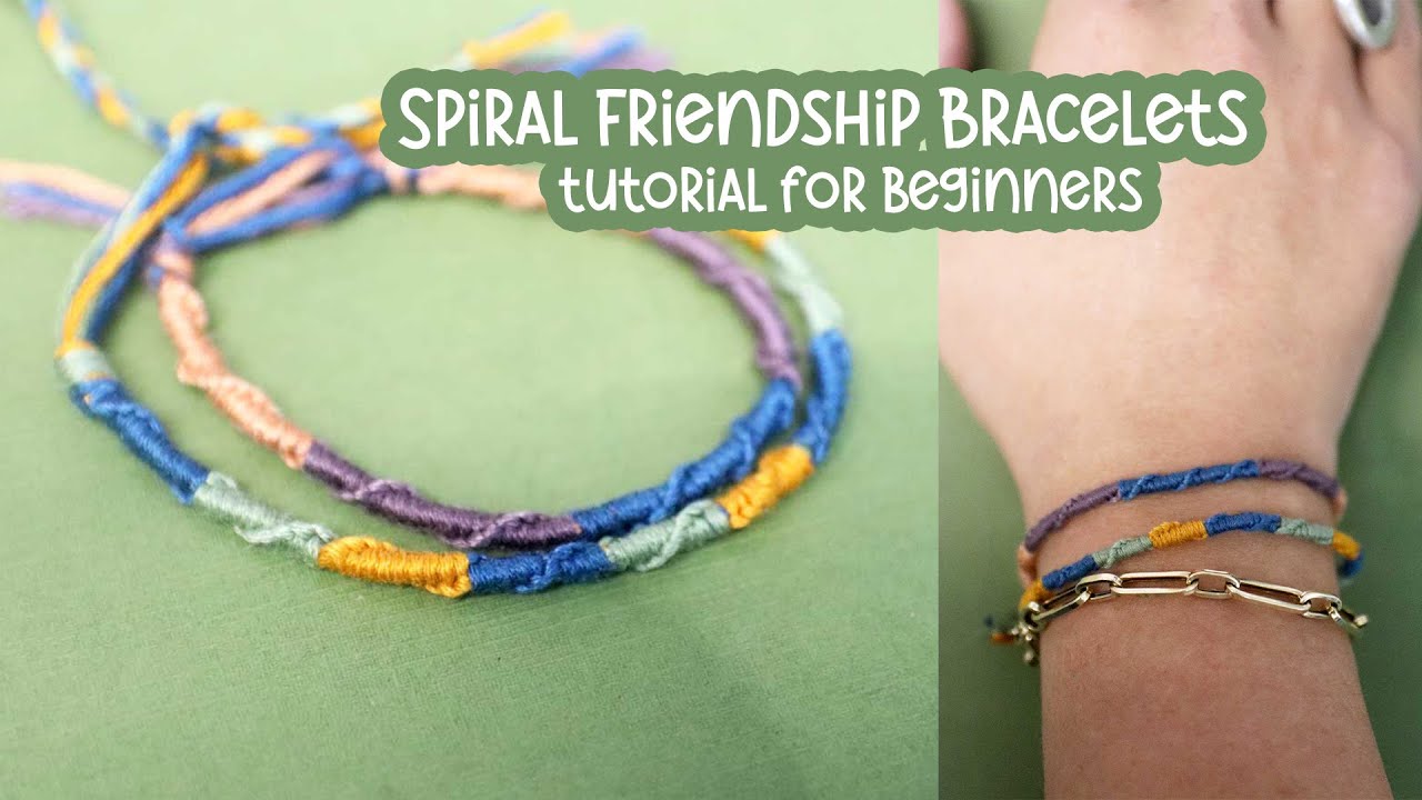 How to Make a Spiral Staircase Friendship Bracelet | Easy Beginner DIY Tutorial