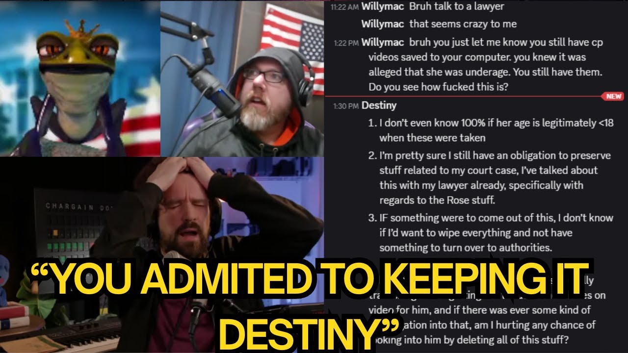 Destiny Debates Claims of Keeping C*SAM, Doxxing, and Harassment