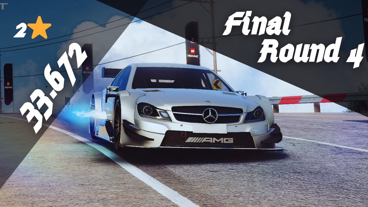 2⭐ - 33.672 | Mercedes C 63 AMG DTM - Финал 4 [Уотерсайд] - Asphalt Unite