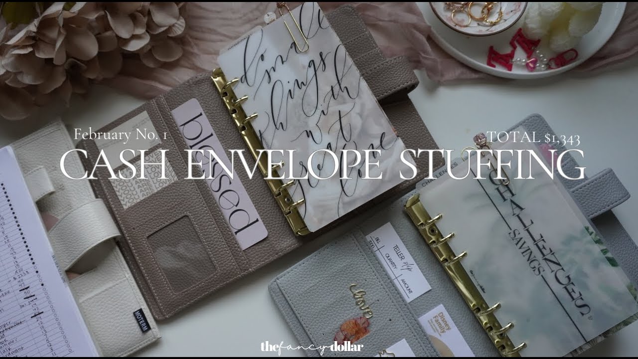 Cash Envelope Stuffing | February No. 1 + New Binders