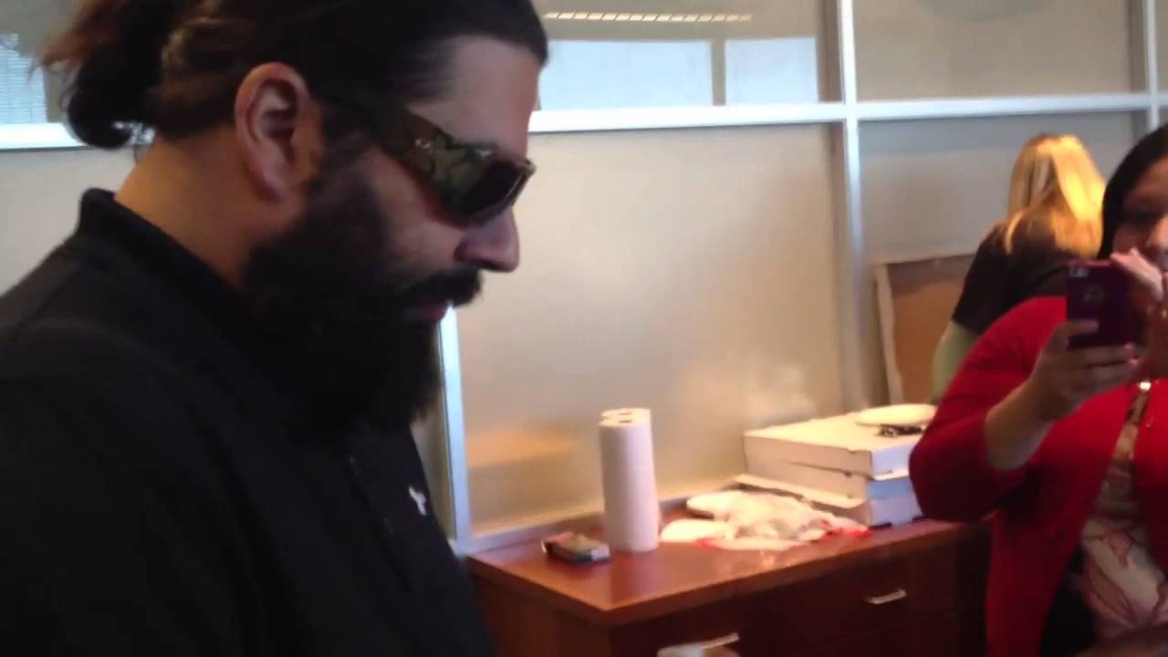 One Love For Chi Custom Kicks raffle Stephen Carpenter doing the honors with help from Juan