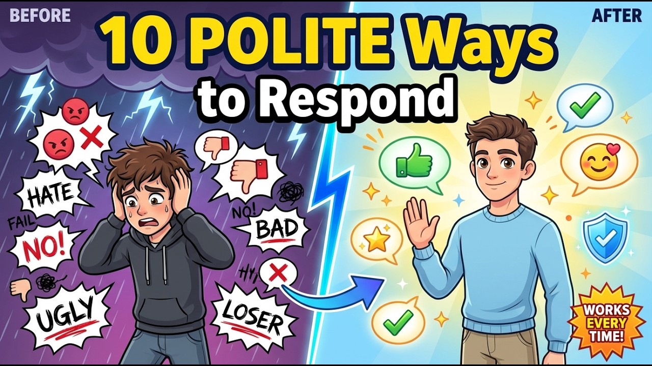 10 Polite Ways to Respond to Negative Comments in English!