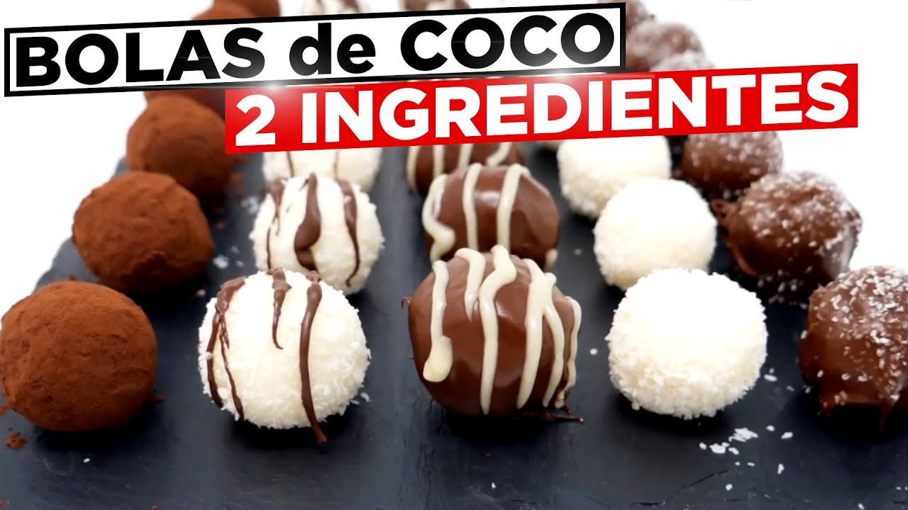 BOLAS de COCO con SOLO 2 INGREDIENTES😱🥥😱 (+ 5 Decoraciones)🥥😱 Receta