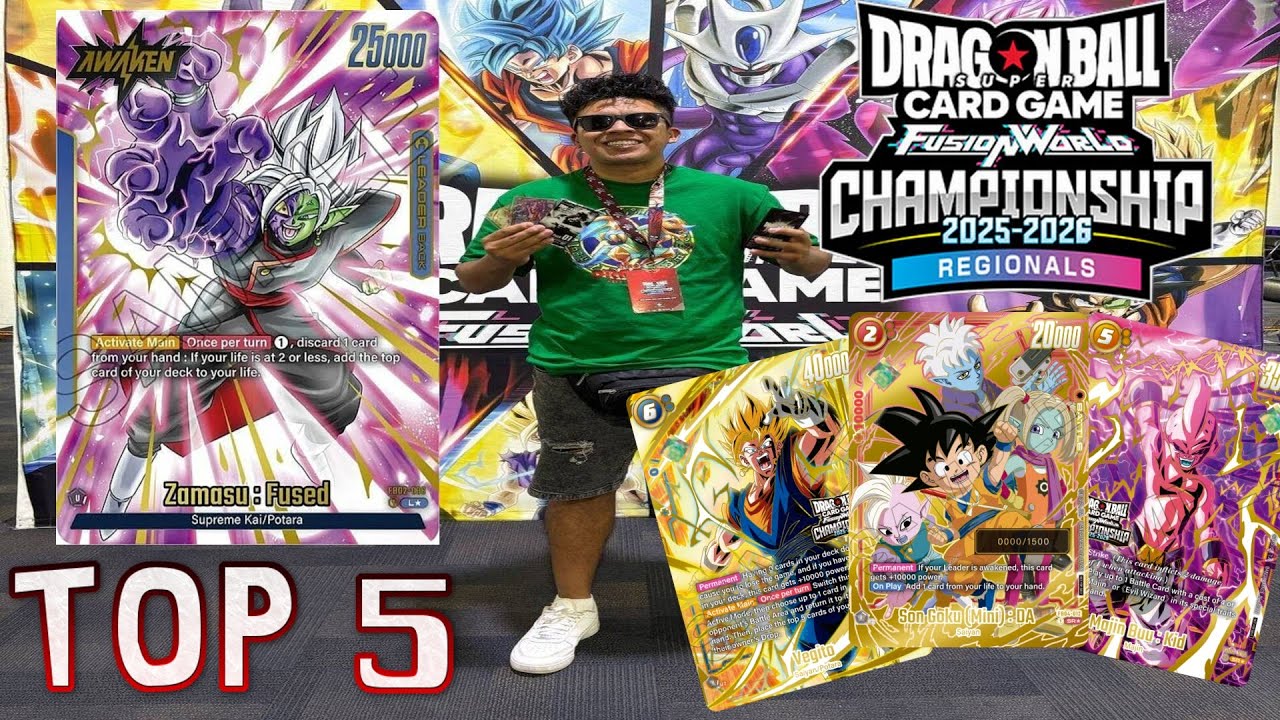 Zamasu Deck Profile Top 5 Dragon Ball Fusión world 💥 Regional 2025!