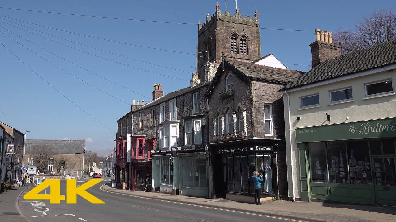 Kirkby Stephen Walk: Town Centre【4K】