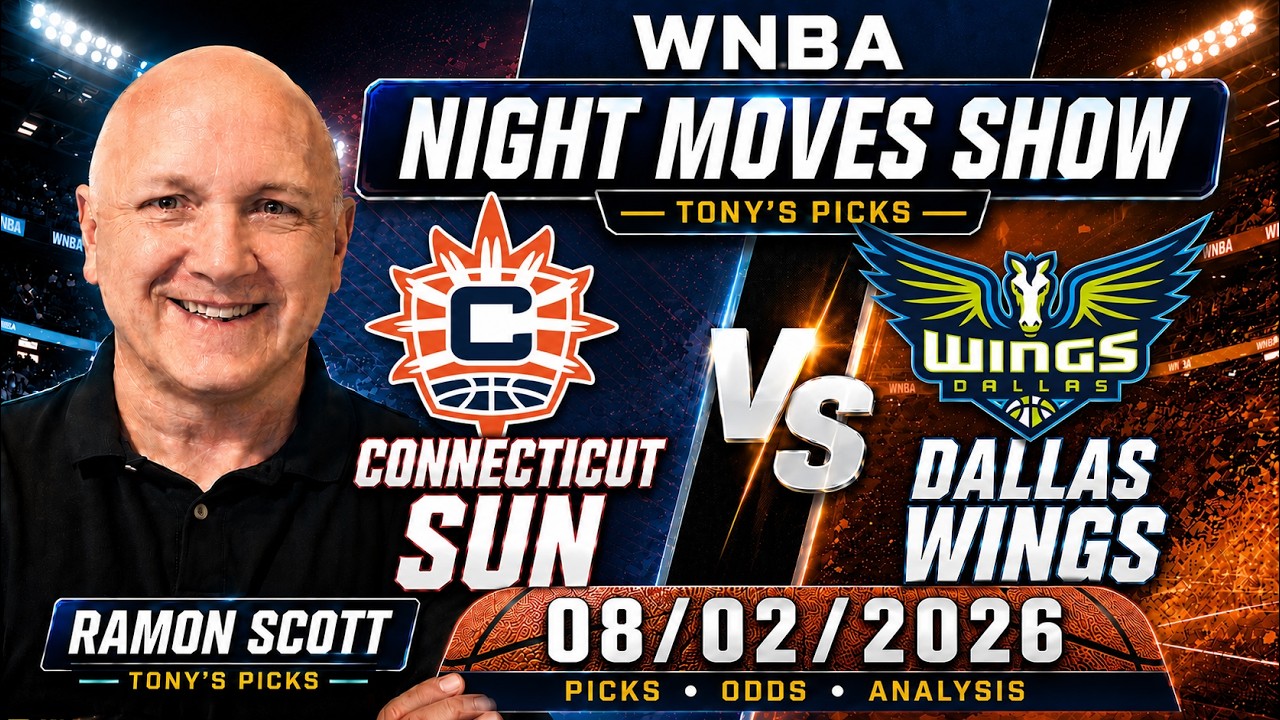 Sun vs. Wings WNBA Betting Odds & Picks, 8/2/26 | Night Moves Show