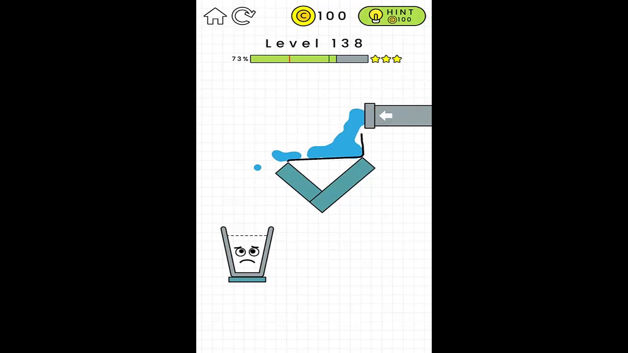 Happy Glass Level 138. 3 Stars Walkthrough