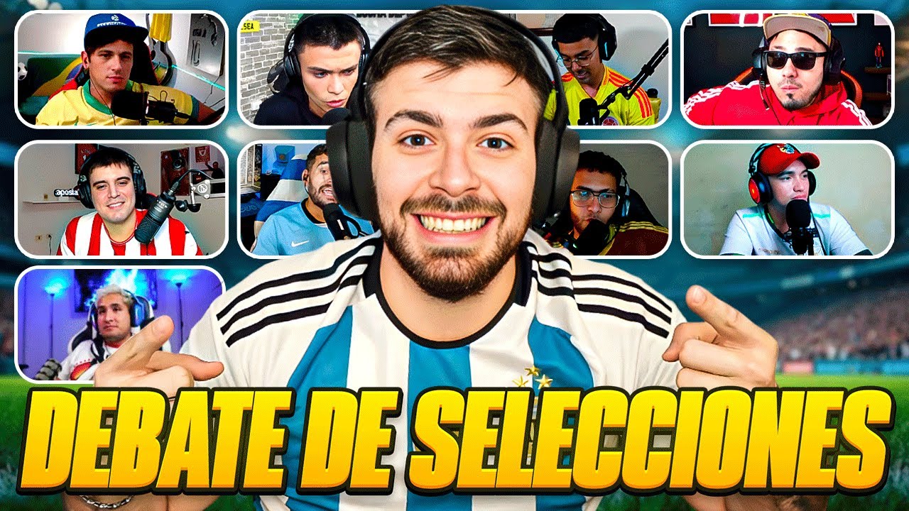 DEBATE DE SELECCIONES SUDAMERICANAS. FECHA DE ELIMINATORIAS. CHARLA MUY PICANTE CON 10 INVITADOS!
