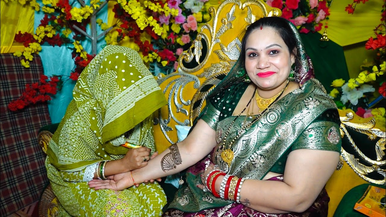 Indian Wedding Mehendi Ceremony | Anjali Rajput Vlogs | #shaadivlog #marriage #mehandi 