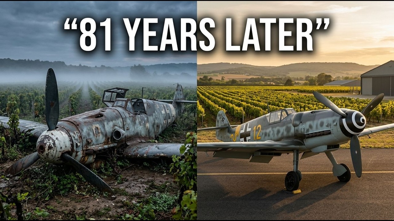 Messerschmitt Bf 109 Abandoned Since 1944 — Found in a French Vineyard After 81 Years | ASMR Restora