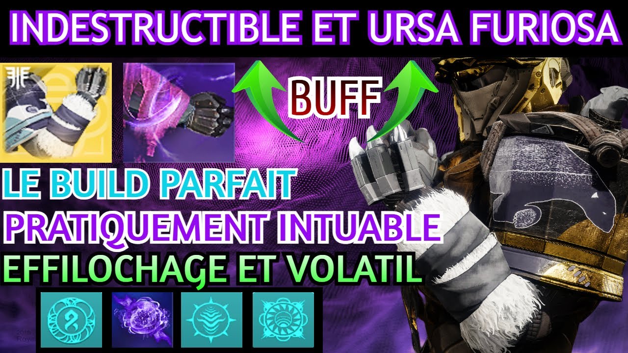DESTINY 2 -  CE BUILD EST PARFAIT POUR LA SURVIE ! ET EXCELLENT EN CLEAN AVEC EFFILOCHAGE ET VOLATIL