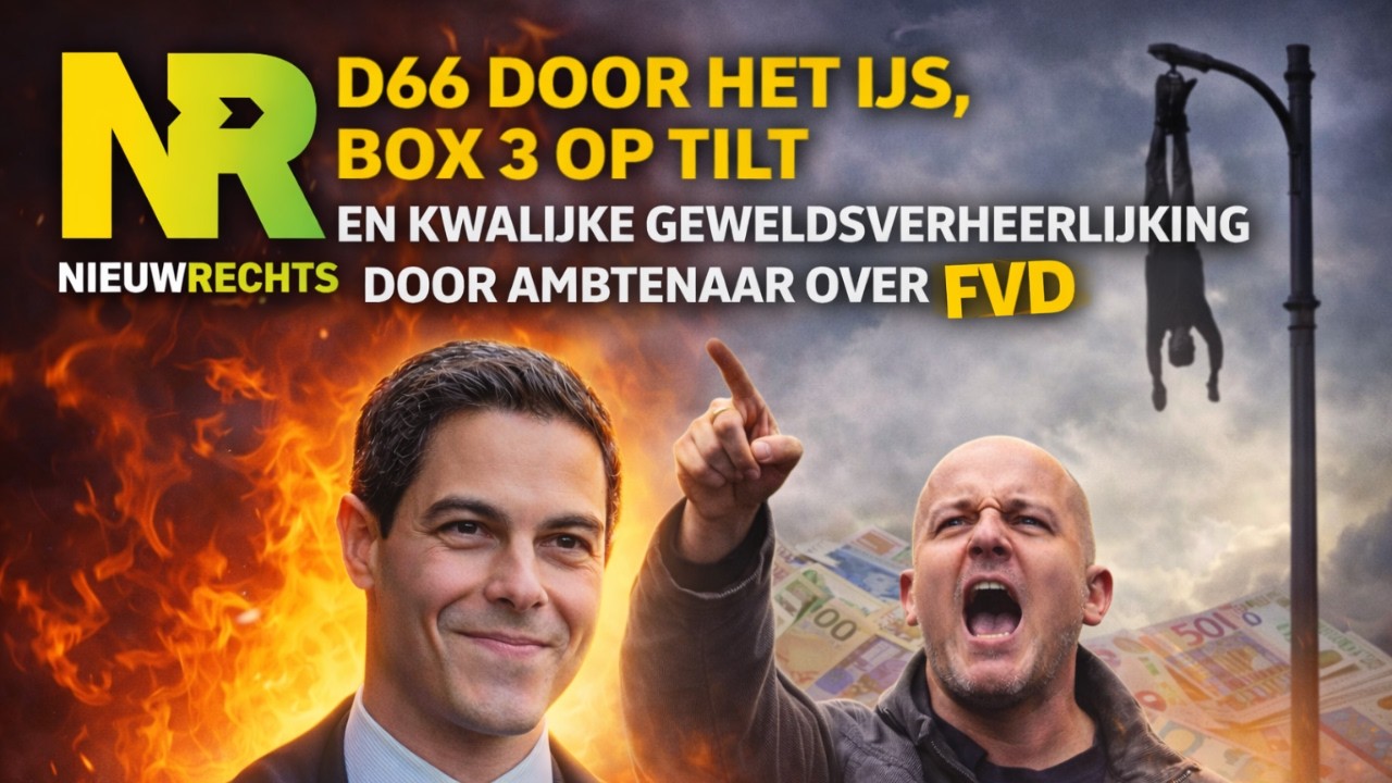 D66 door het ijs, box 3 op tilt en kwalijke geweldsverheerlijking door ambtenaar over FVD