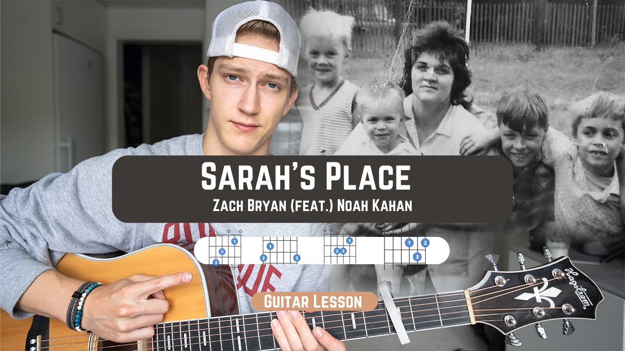 How To Play Sarahs Place by Zach Bryan (feat. Noah Kahan) on guitar!