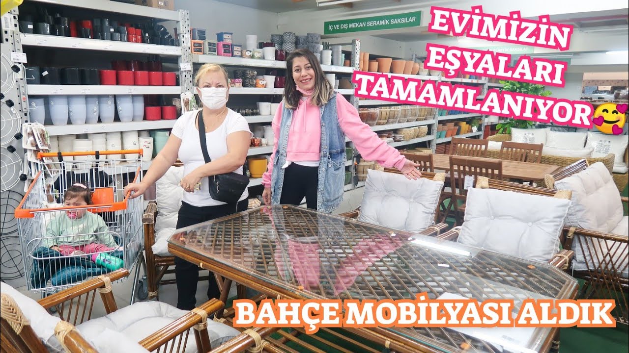 EVİMİZİN EŞYALARI TAMAMLANIYOR🥰BAHÇE MOBİLYASI ALDIK♥️KAHVALTI HAZIRLIĞI, Ev Alışverişi Vlog