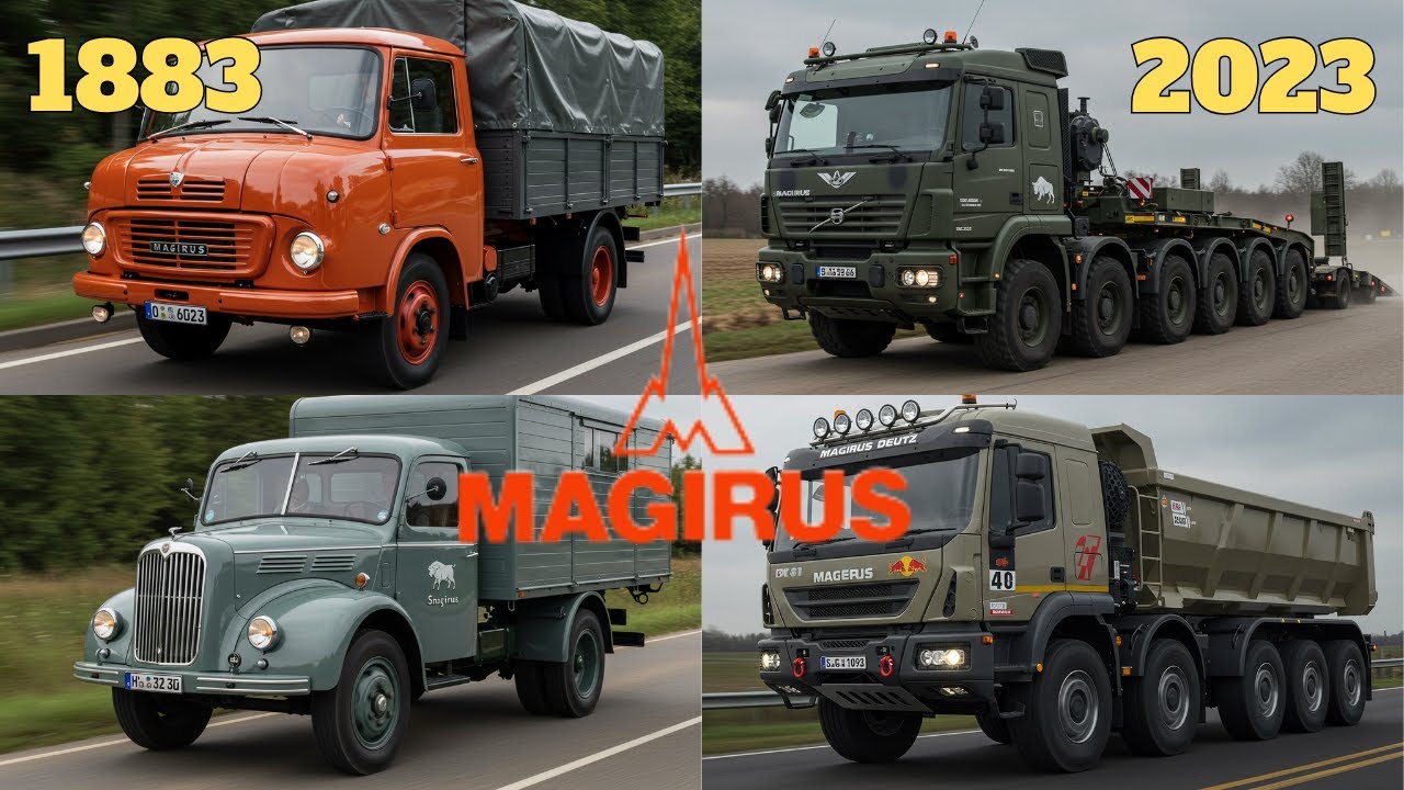 Magirus Truck Evolution: From 1883 Steam Engines to 2023 X‑Force 500 in Stunning Detail
