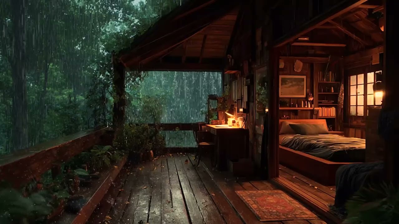 Peaceful Rainstorm Ambience 🌧🌙 | Relaxing Rain Sounds for Deep Sleep