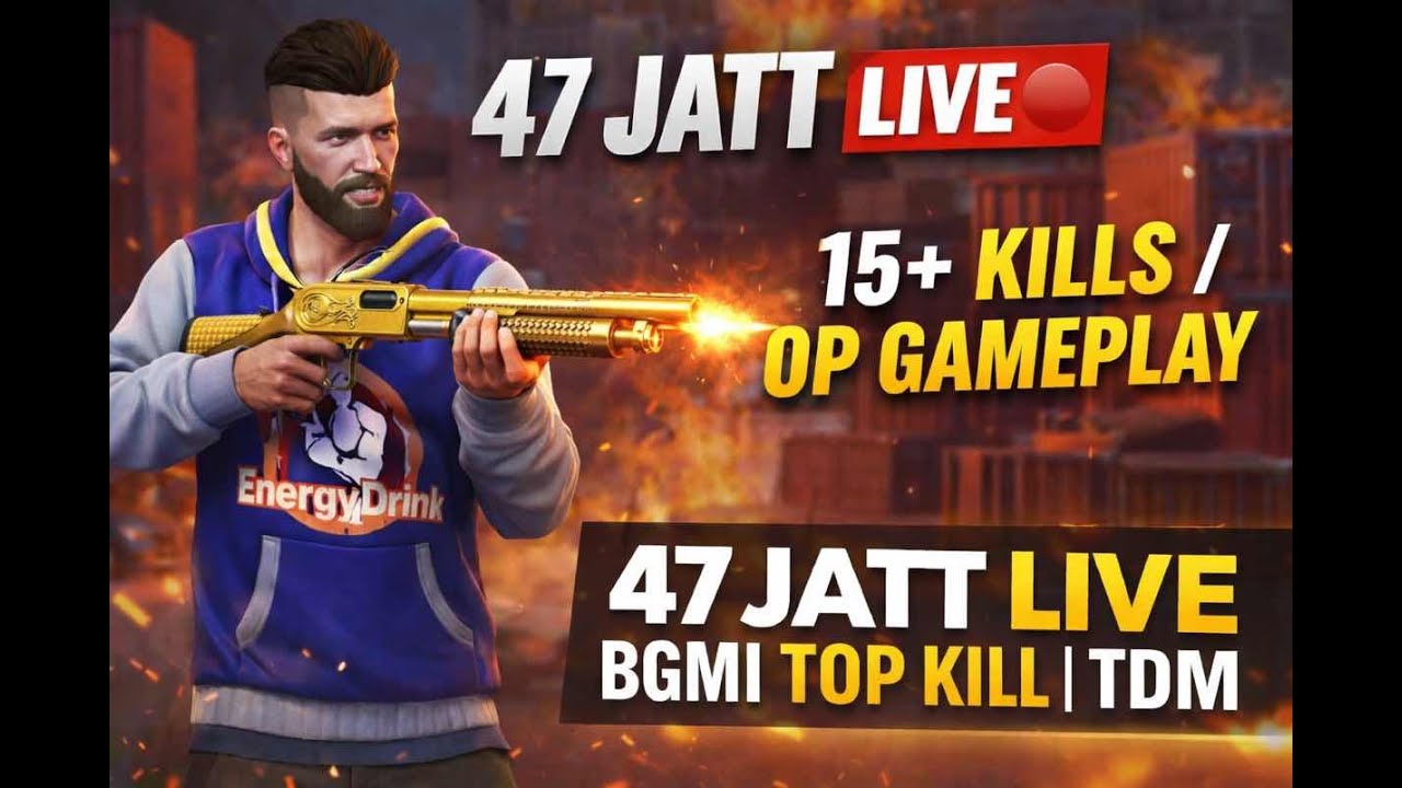 47 JATT LIVE 🔴 | PUBG Gameplay💀