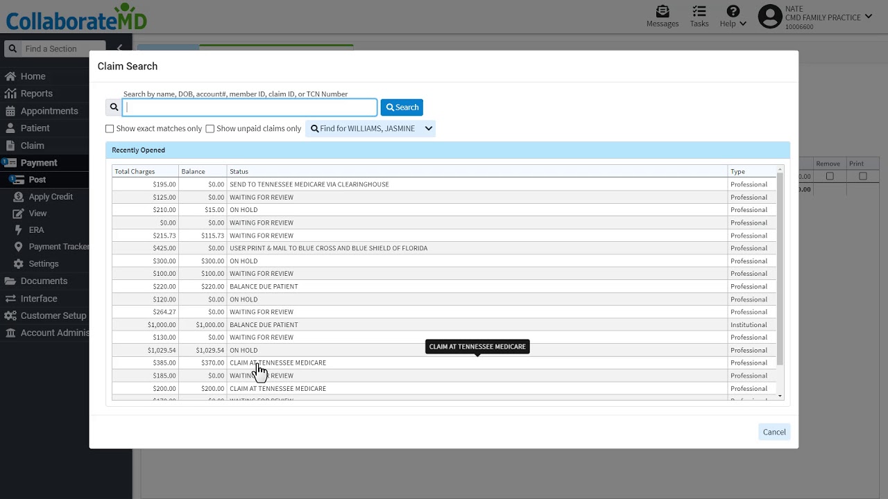 CMD v10 Insurance Payments Overview