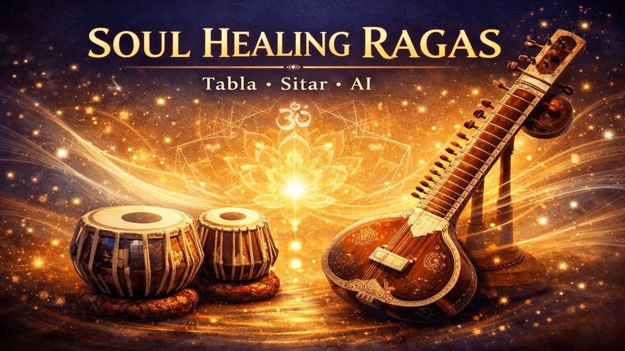 Soul Healing AI Tabla & Sitar for Stress & Emotional Freedom 2026 @RagaVerseAI